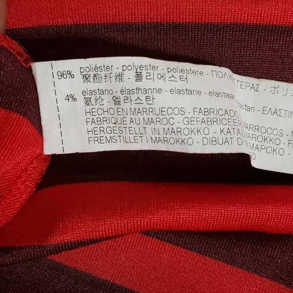 Zara Stripped with Ruffled Hem Blouse Size S - Picture 6 of 6